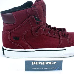 Supra Vaider Boys High Top Sneakers Red 5